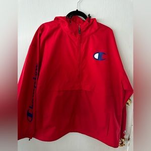 Red Champion windbreaker size XXL